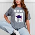 High School Graduation T Shirt Flag College Graduation Mineral Wash Tshirts Mineral Gray