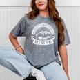 Hiking It's Cheaper Than A Therapy Introvert Shirt Mineral Wash Tshirts Mineral Gray