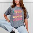 Hilarious 1985 Big Hair Bangs Joke For Gen X Nostalgia Mineral Wash Tshirts Mineral Gray