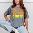 Hotter By One Degree Graduation Shirt College Major Graduate Mineral Wash Tshirts Mineral Gray