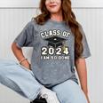 I'm Done With Class Of 2024 Graduation Done Class Of 2024 Mineral Wash Tshirts Mineral Gray