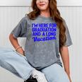 I'm Here For Graduation School Class Senior 2024 Mineral Wash Tshirts Mineral Gray