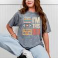 I'm This Old Vintage Cassette Tape Nostalgia Mineral Wash Tshirts Mineral Gray