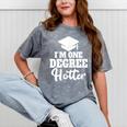 I'm One Degree Hotter Graduation Gag Seniors T-Shirt Mineral Wash Tshirts Mineral Gray