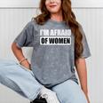Introvert Anti-Social Shy Teen Joke Sarcastic Mineral Wash Tshirts Mineral Gray