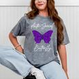 Introvert Antisocial Butterfly For Women Men Mineral Wash Tshirts Mineral Gray