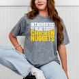 Introvert Antisocial Chicken Nugget Lover Foodie Mineral Wash Tshirts Mineral Gray Introvert Antisocial Chicken Nugget Lover Foodie Mineral Wash Tshirts Mineral Gray