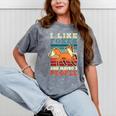 Introvert Fox Animal Lover Saying Loner Antisocial Mineral Wash Tshirts Mineral Gray