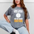 Introvert Guitarist Only Need Guitar Enjoy Acoustic Music Mineral Wash Tshirts Mineral Gray