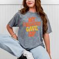 Introvert Humor My Therapist Gave Up Sarcastic Mineral Wash Tshirts Mineral Gray