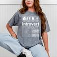 Introvert Label Antisocial Loner Socially Awkward Mineral Wash Tshirts Mineral Gray Introvert Label Antisocial Loner Socially Awkward Mineral Wash Tshirts Mineral Gray