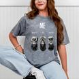 Introvert Relaxation Me Myself And Silence Skulls Mineral Wash Tshirts Mineral Gray