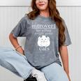 Introvert But Willing To Talk About Cats Mineral Wash Tshirts Mineral Gray Introvert But Willing To Talk About Cats Mineral Wash Tshirts Mineral Gray