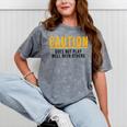 Introverted Does Not Play Well Competitive Athletic Mineral Wash Tshirts Mineral Gray