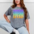 Introverted But Willing To Discuss 90's Rap Mineral Wash Tshirts Mineral Gray