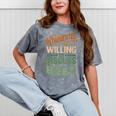 Introverted But Willing To Discuss Bees Animal Meme Mineral Wash Tshirts Mineral Gray
