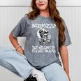Introverted But Willing To Discuss Snacks Coffee Premium Mineral Wash Tshirts Mineral Gray