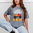 I Just Crushed Kindergarten Monster Graduation Shirt Mineral Wash Tshirts Mineral Gray