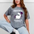 Kids Class Of 2018 Unicorn Preschool Graduation For Girls Mineral Wash Tshirts Mineral Gray