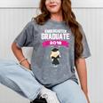 Kids Kindergarten Graduate 2018 Graduation Girls Mineral Wash Tshirts Mineral Gray