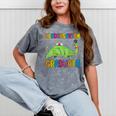 Kids Kindergarten Graduate Dinosaur Kindergarten Graduation Mineral Wash Tshirts Mineral Gray