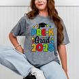 Kids Pre-K Grad 2025 Preschool Prek Graduation Mineral Wash Tshirts Mineral Gray