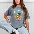 Kids Pre-K Graduate Sloth Cap And Gown Cute Preschool Graduation Mineral Wash Tshirts Mineral Gray