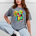 Kids Teens Graduation I Heart My Teachers I Love My Teachers Mineral Wash Tshirts Mineral Gray