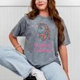 Kids Unicorn Preschool Graduation Mineral Wash Tshirts Mineral Gray