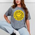 Be Kind Rewind Shirt Retro Nostalgia Sticker 80s 90s Tee Premium Tri-Blend Mineral Wash Tshirts Mineral Gray
