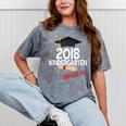 Kindergarten 2018 NAILED IT Graduation Graduate Mineral Wash Tshirts Mineral Gray