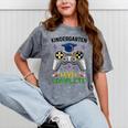 Kindergarten Level Complete Graduation Class 2023 Gamer Kids Mineral Wash Tshirts Mineral Gray