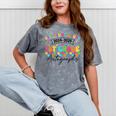 Last Day Of School Autograph 1st Grade Graduation Boys Girls Mineral Wash Tshirts Mineral Gray