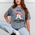 This Is My Last Rodeo Senior 2026 Cowgirl Graduation Mineral Wash Tshirts Mineral Gray