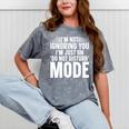 Leave Me Alone Tee Introvert Humor Mineral Wash Tshirts Mineral Gray