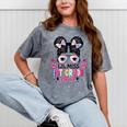 Lil Miss 1st Grade Grad Graduation Last Day Of 1st Grade Mineral Wash Tshirts Mineral Gray