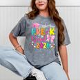 Little Miss Pre-K Grad 2026 Preschool Graduation Kids Girls Mineral Wash Tshirts Mineral Gray