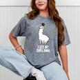 LLama Graduation I Got My Dipllama Cute Llama Mineral Wash Tshirts Mineral Gray