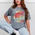 I Love 90's Music Retro Style Nostalgia Cassette 1990s Party Mineral Wash Tshirts Mineral Gray