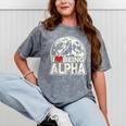 I Love Being Alpha Moonlit Wolf Meme Alpha Introvert Mineral Wash Tshirts Mineral Gray