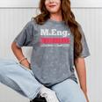 Master Of Engineering Engineer Master Graduation Mineral Wash Tshirts Mineral Gray