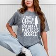 Masters Degree Art For Women Girls Masters Degree Graduation Mineral Wash Tshirts Mineral Gray