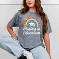Masters Degree In Education Graduation Matching Graduate Mineral Wash Tshirts Mineral Gray