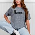 Masters Degree Graduation For Him Her Diploma T-Shirt Mineral Wash Tshirts Mineral Gray