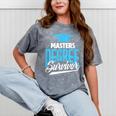 Master's Degree Graduation Masters Degree Survivor Mineral Wash Tshirts Mineral Gray