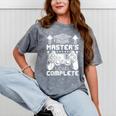 Master's Level Complete College Graduation Mineral Wash Tshirts Mineral Gray