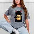 Nope Coffee Cat – Introvert Humor Monday Kitty Mineral Wash Tshirts Mineral Gray Nope Coffee Cat – Introvert Humor Monday Kitty Mineral Wash Tshirts Mineral Gray