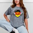Nostalgia Chest Flag GDR Mineral Wash Tshirts Mineral Gray