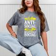 Not Anti Social Just Selectively Social Introvert Mineral Wash Tshirts Mineral Gray
