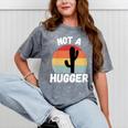 Not A Hugger Cactus Introvert Antisocial Mineral Wash Tshirts Mineral Gray